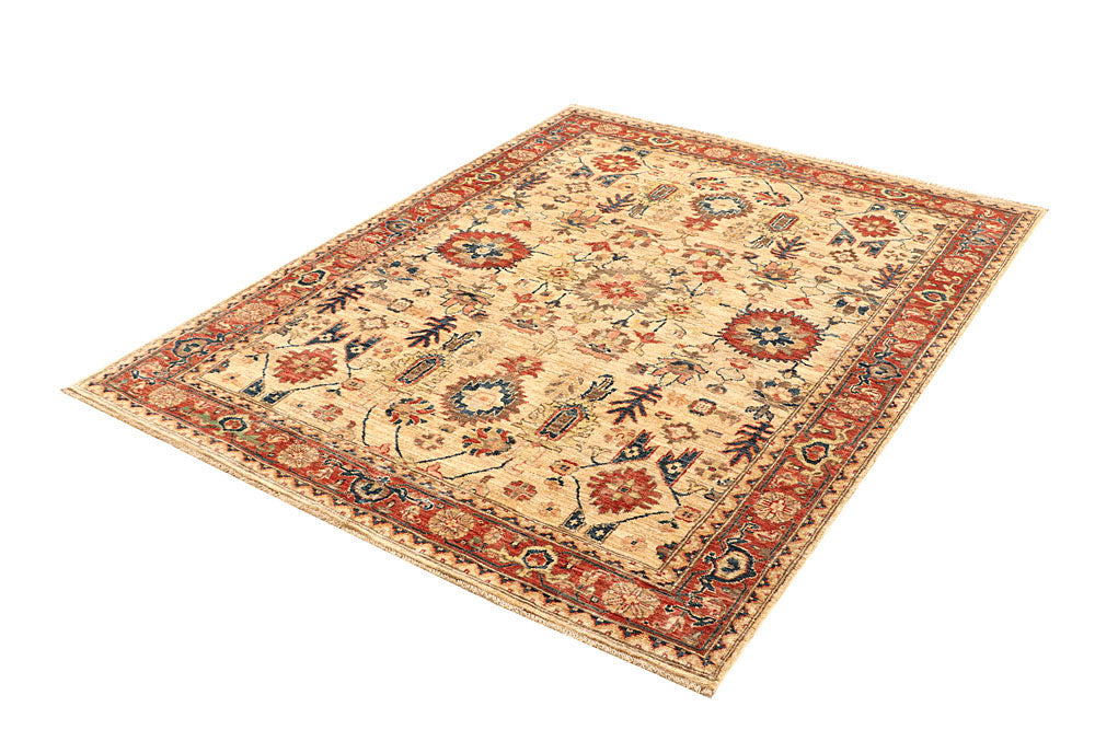 Navajo White Serapi 4' 11 x 6' 5 - No. 61762 - ALRUG Rug Store