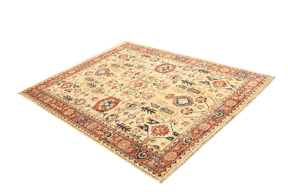 Navajo White Serapi 4' 11 x 6' 5 - No. 61762 - ALRUG Rug Store