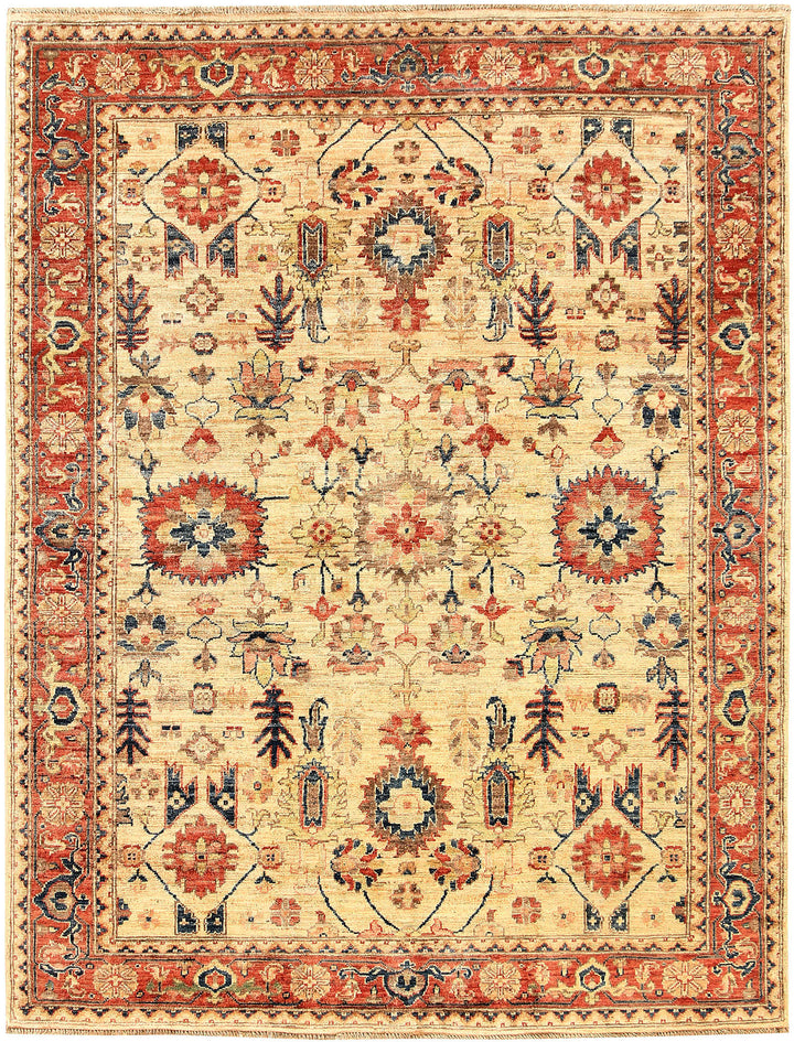 Navajo White Serapi 4' 11 x 6' 5 - No. 61762 - ALRUG Rug Store