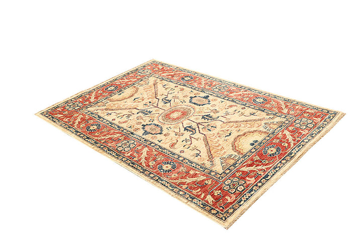 Navajo White Oushak 3' 10 x 6' 2 - No. 61764 - ALRUG Rug Store