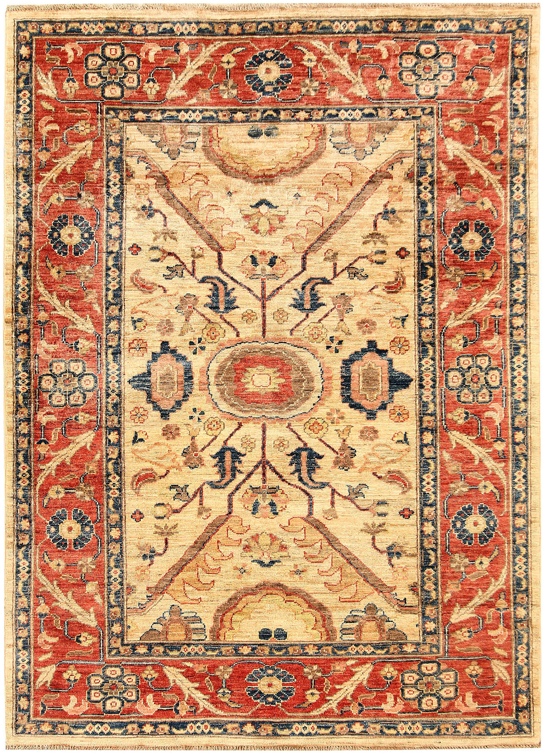 Navajo White Oushak 3' 10 x 6' 2 - No. 61764 - ALRUG Rug Store