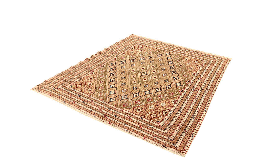 Multi Colored Mashwani 5' 3 x 6' 5 - No. 61779 - ALRUG Rug Store