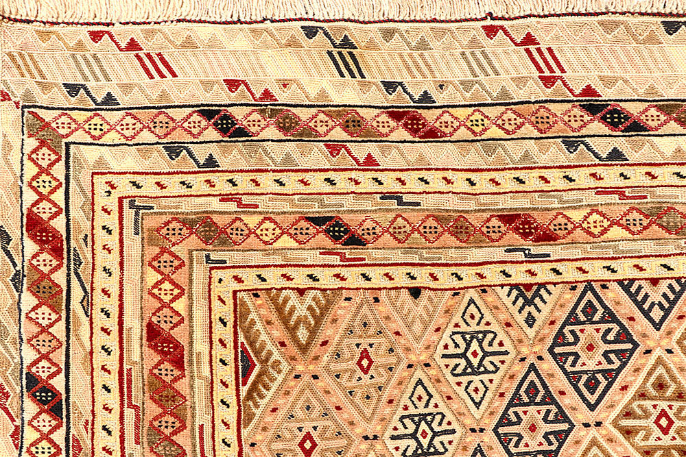 Multi Colored Mashwani 5' 2 x 6' 5 - No. 61782 - ALRUG Rug Store