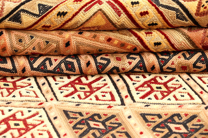 Multi Colored Mashwani 5' 2 x 6' 5 - No. 61782 - ALRUG Rug Store