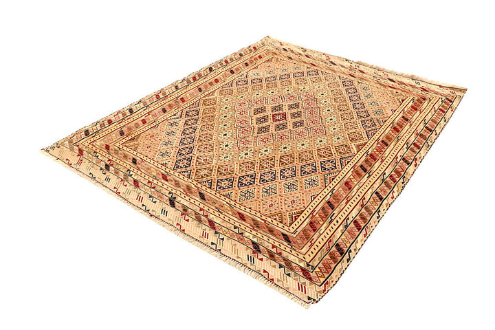 Multi Colored Mashwani 5' 2 x 6' 5 - No. 61782 - ALRUG Rug Store