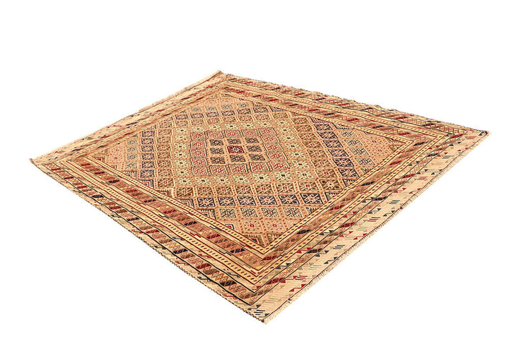 Multi Colored Mashwani 5' 2 x 6' 5 - No. 61782 - ALRUG Rug Store