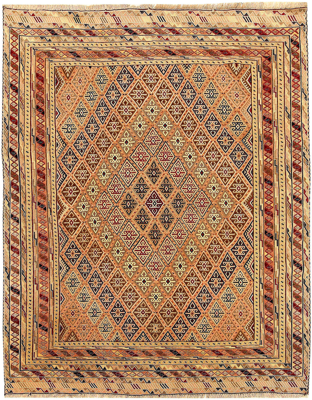 Multi Colored Mashwani 5' 2 x 6' 5 - No. 61782 - ALRUG Rug Store
