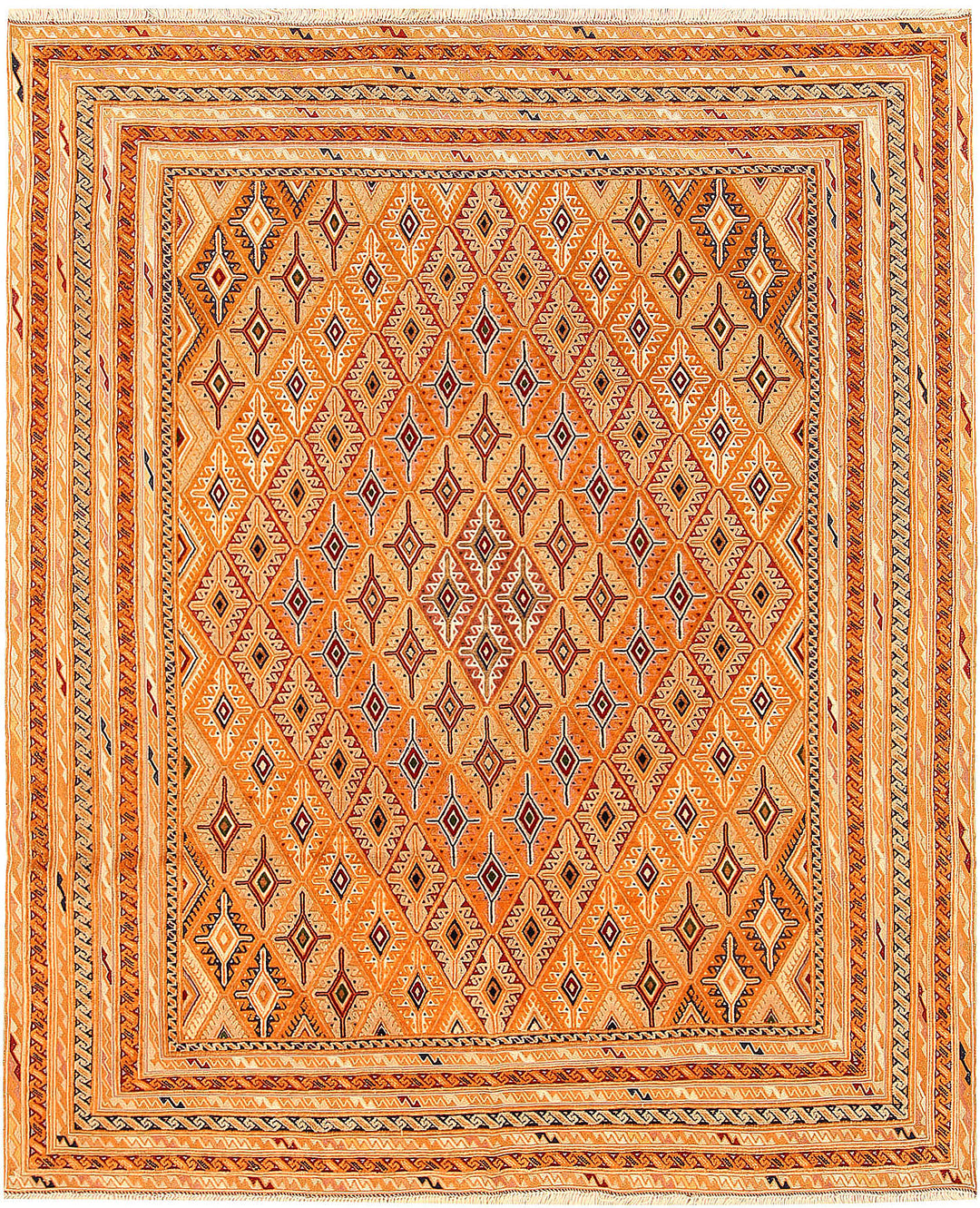 Afghan Mashwani Rug 4' 11 x 5' 11 Hand-Knotted