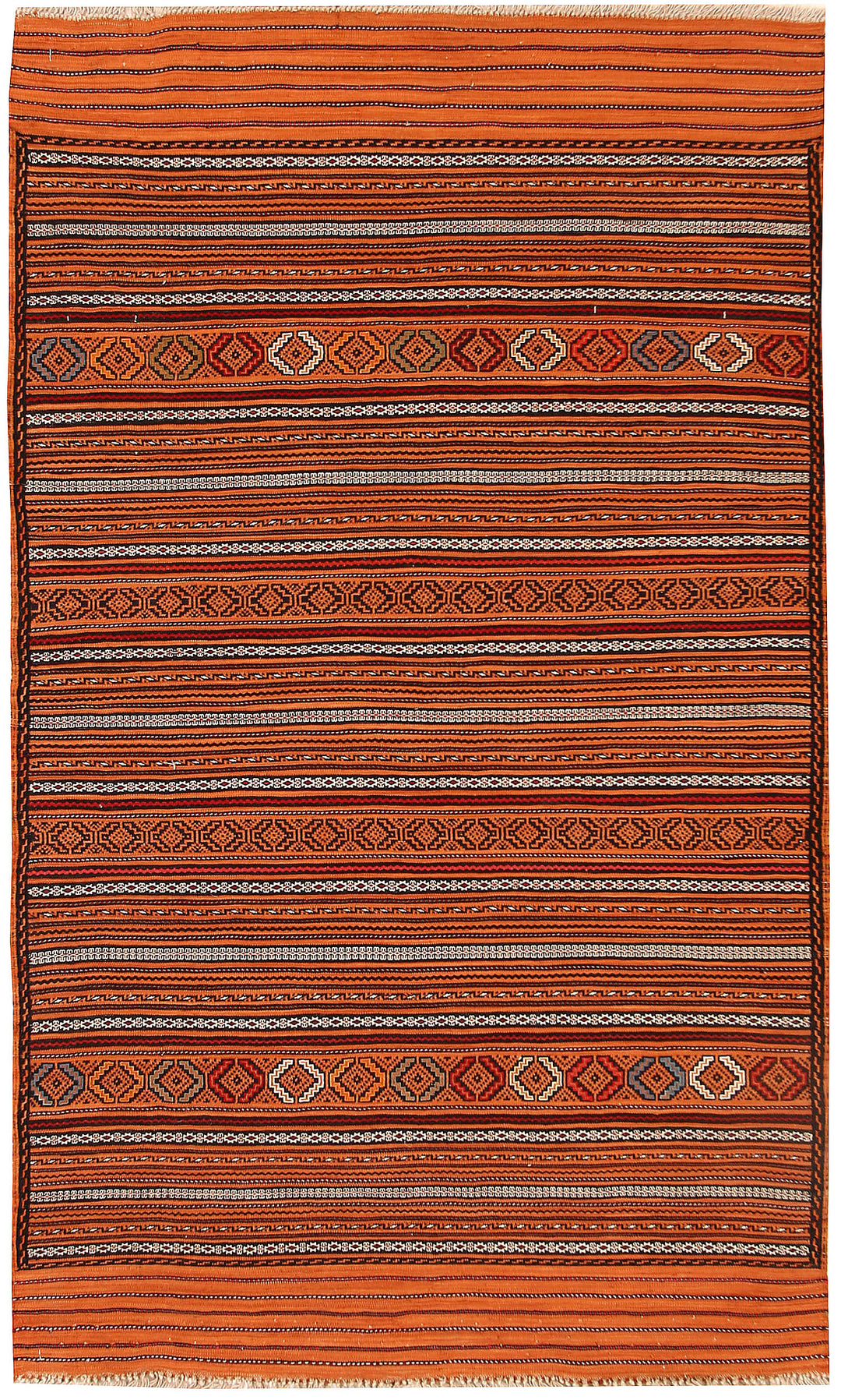 Afghan Maliki Rug 3' 1" x 5' 1" Hand-Knotted