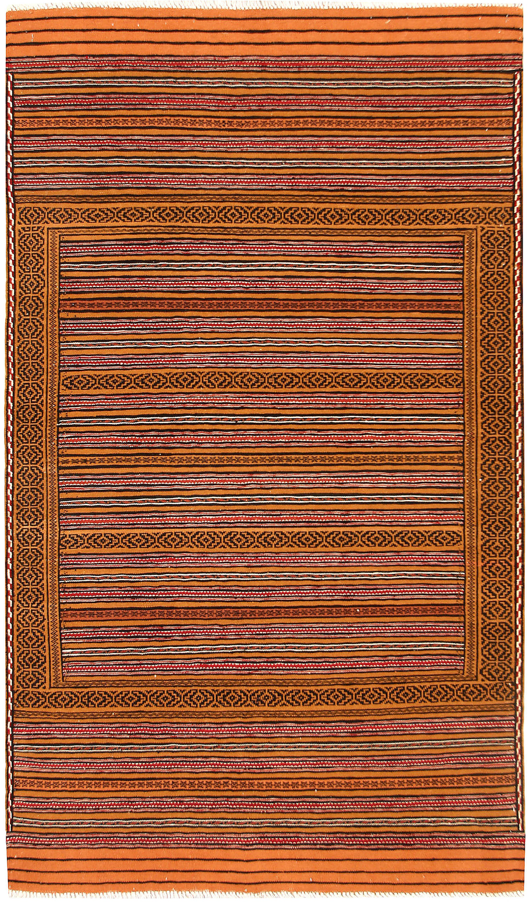 Afghan Maliki Rug 2' 11" x 4' 9" Hand-Knotted