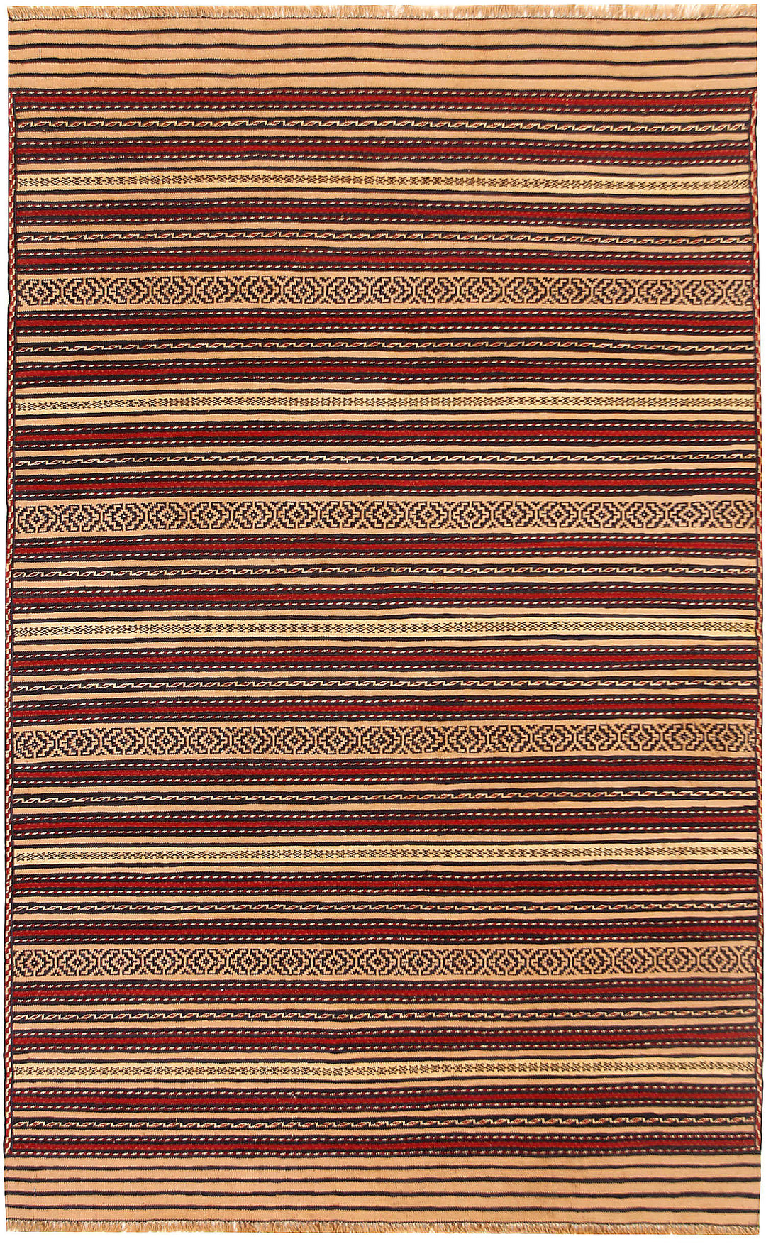 Afghan Maliki Rug 3' 1 x 5' Hand-Knotted