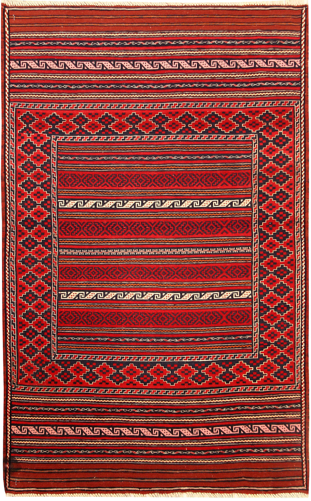 Afghan Maliki Rug 2' 11" x 4' 10" Hand-Knotted