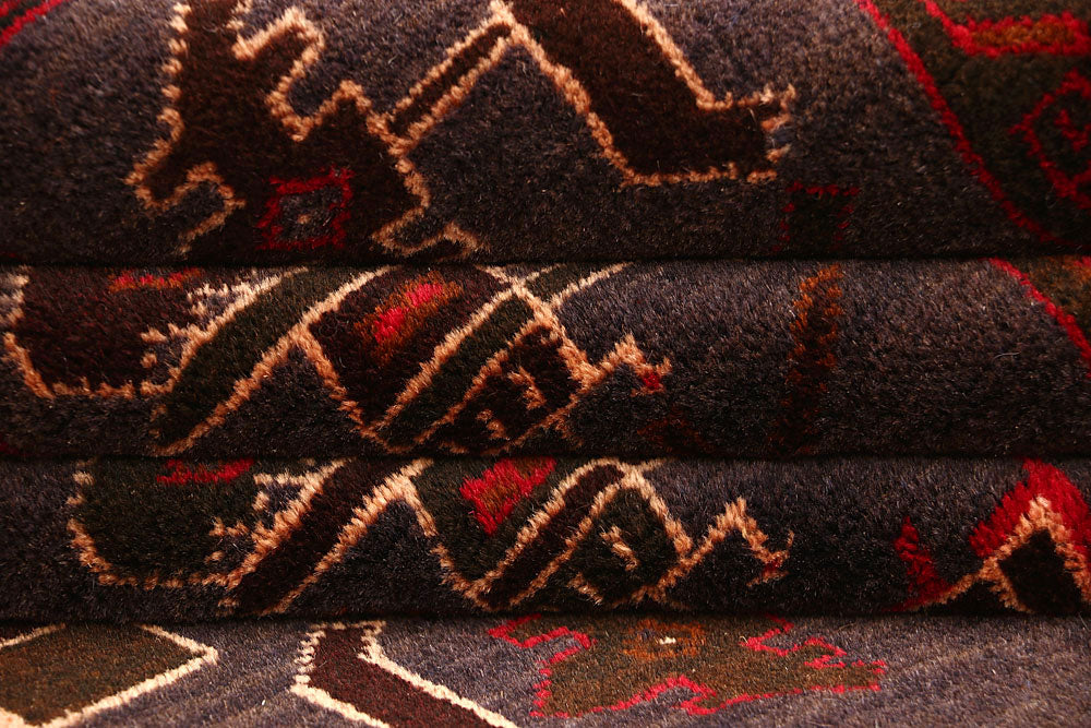 Multi Colored Baluchi 6' 3 x 9' 9 - No. 61798 - ALRUG Rug Store