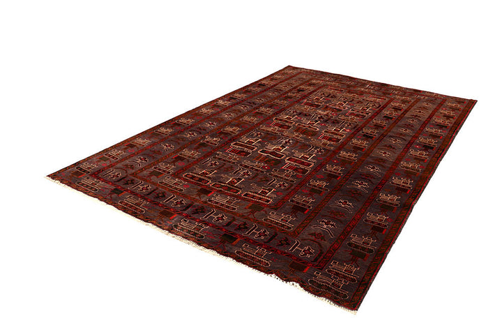 Multi Colored Baluchi 6' 3 x 9' 9 - No. 61798 - ALRUG Rug Store