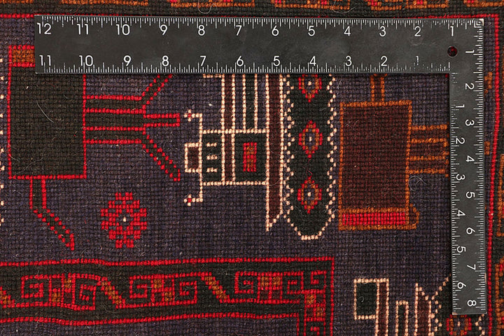 Multi Colored Baluchi 6' 3 x 9' 9 - No. 61798 - ALRUG Rug Store