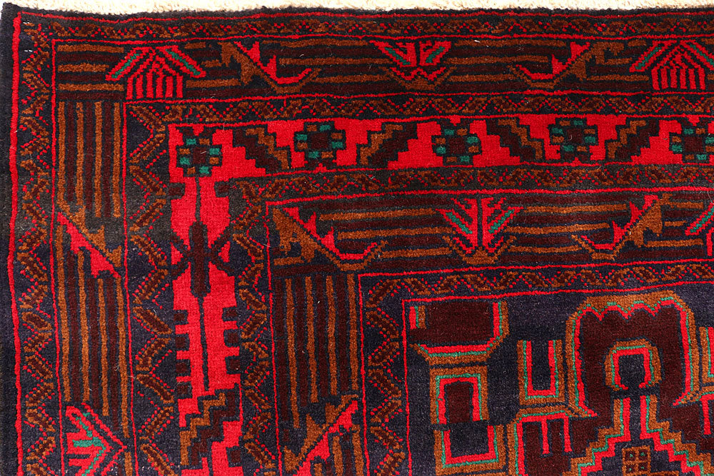 Multi Colored Baluchi 6' 1 x 9' 5 - No. 61799 - ALRUG Rug Store