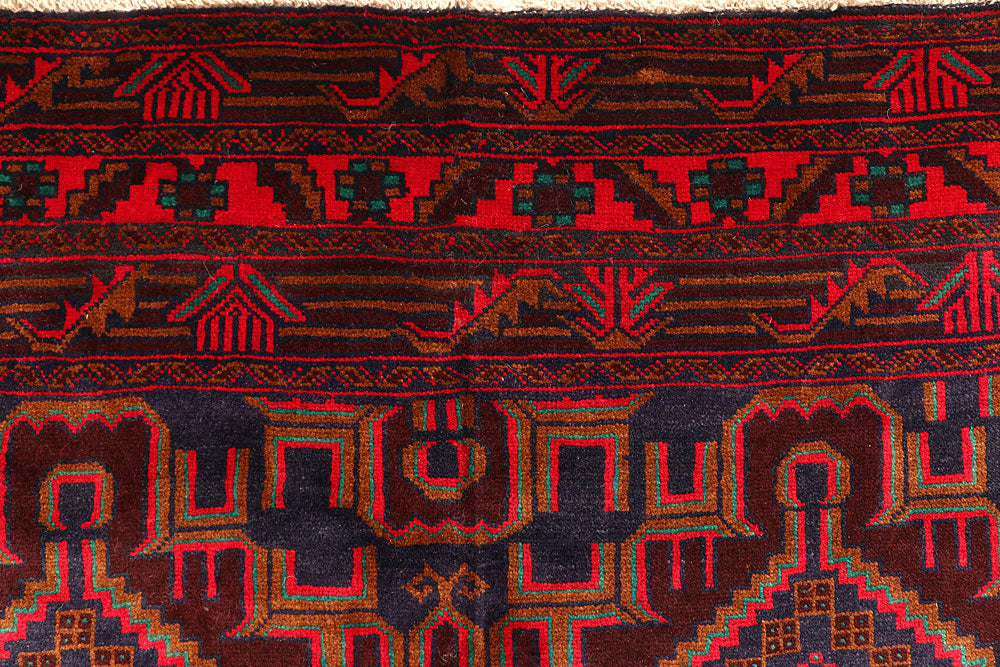 Multi Colored Baluchi 6' 1 x 9' 5 - No. 61799 - ALRUG Rug Store