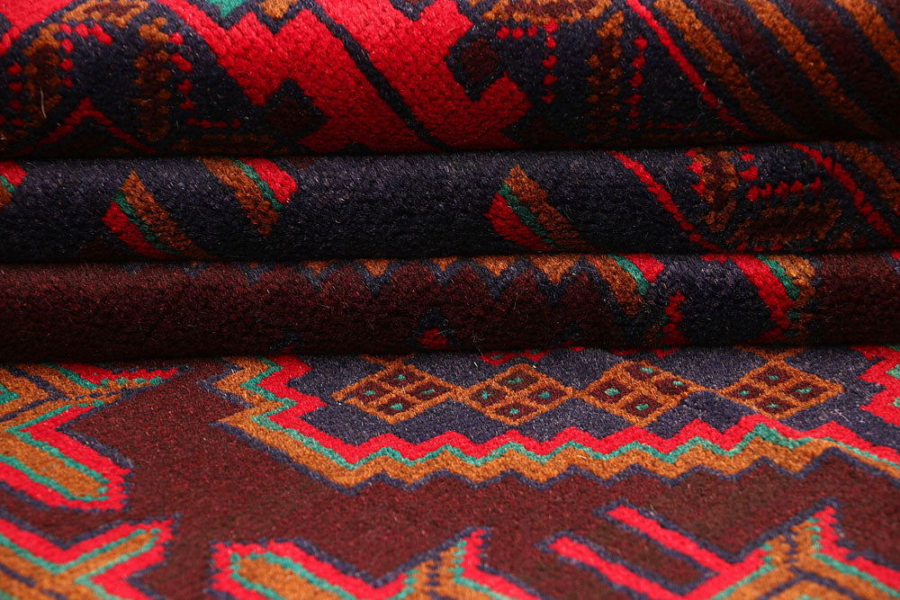 Multi Colored Baluchi 6' 1 x 9' 5 - No. 61799 - ALRUG Rug Store