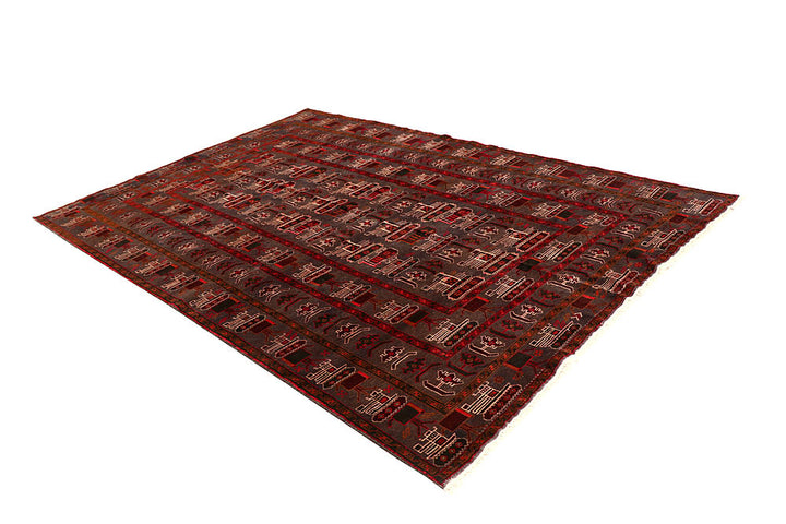 Multi Colored Baluchi 6' 4 x 9' 7 - No. 61800 - ALRUG Rug Store