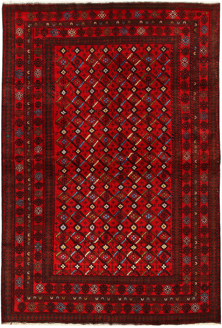 Multi Colored Baluchi 6' 4 x 9' 5 - No. 61801 - ALRUG Rug Store