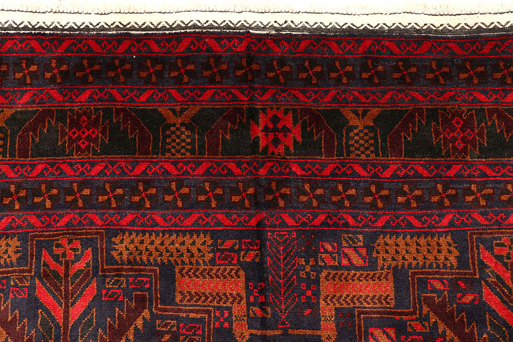 Multi Colored Baluchi 6' 9 x 10' - No. 61803 - ALRUG Rug Store