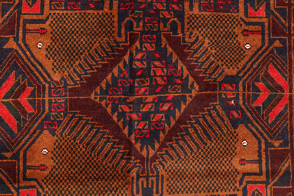 Multi Colored Baluchi 6' 9 x 10' - No. 61803 - ALRUG Rug Store