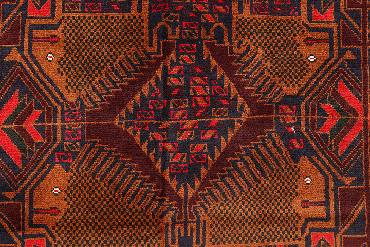 Multi Colored Baluchi 6' 9 x 10' - No. 61803 - ALRUG Rug Store