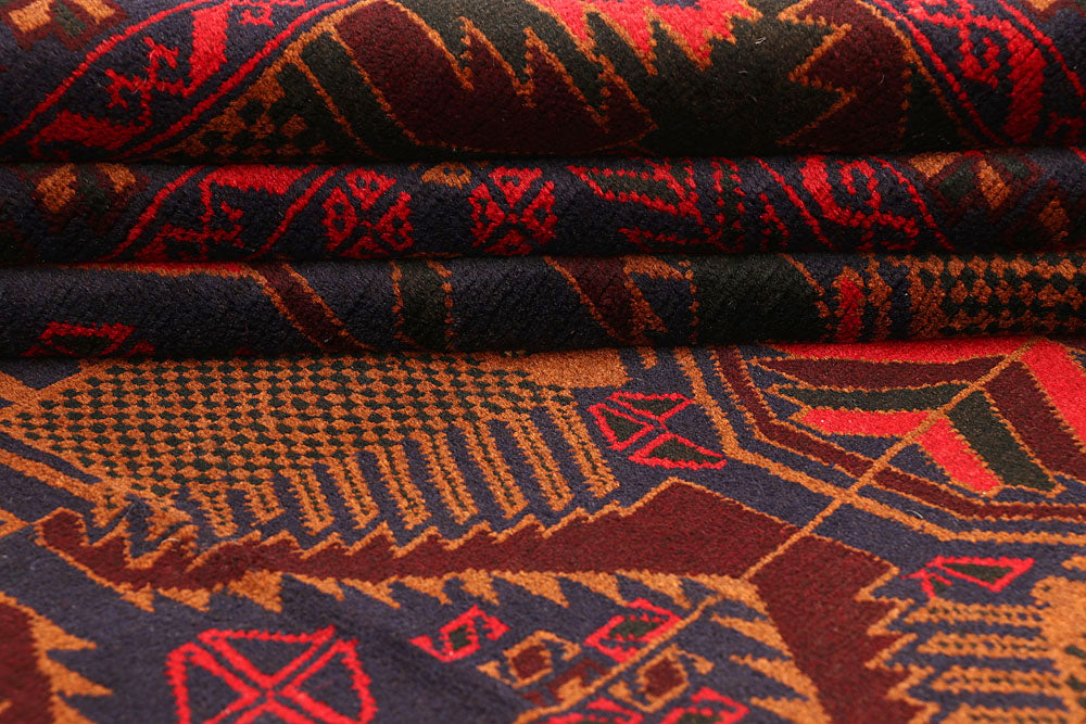 Multi Colored Baluchi 6' 9 x 10' - No. 61803 - ALRUG Rug Store