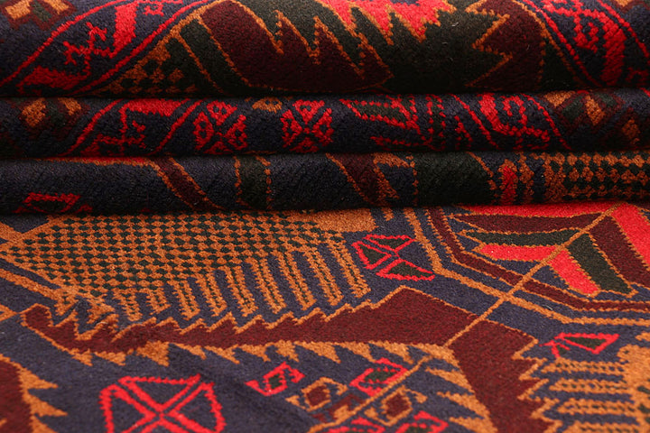 Multi Colored Baluchi 6' 9 x 10' - No. 61803 - ALRUG Rug Store