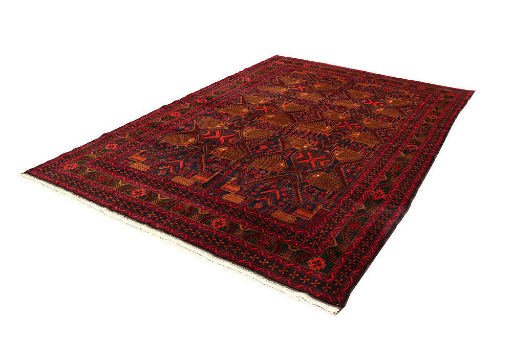Multi Colored Baluchi 6' 9 x 10' - No. 61803 - ALRUG Rug Store