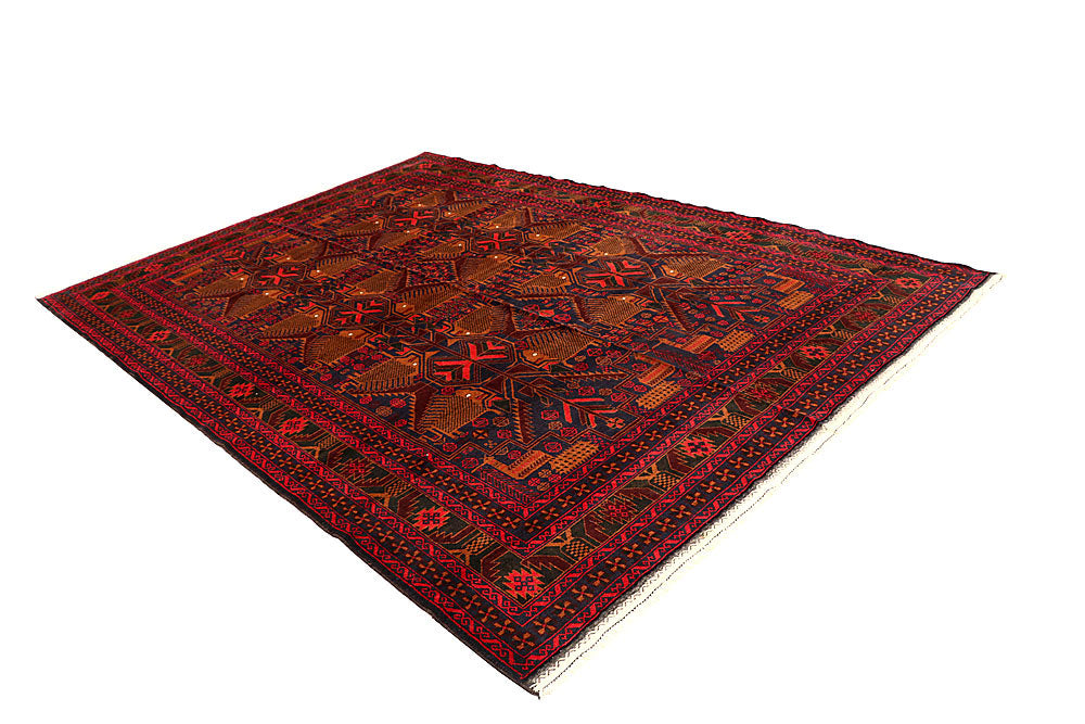 Multi Colored Baluchi 6' 9 x 10' - No. 61803 - ALRUG Rug Store