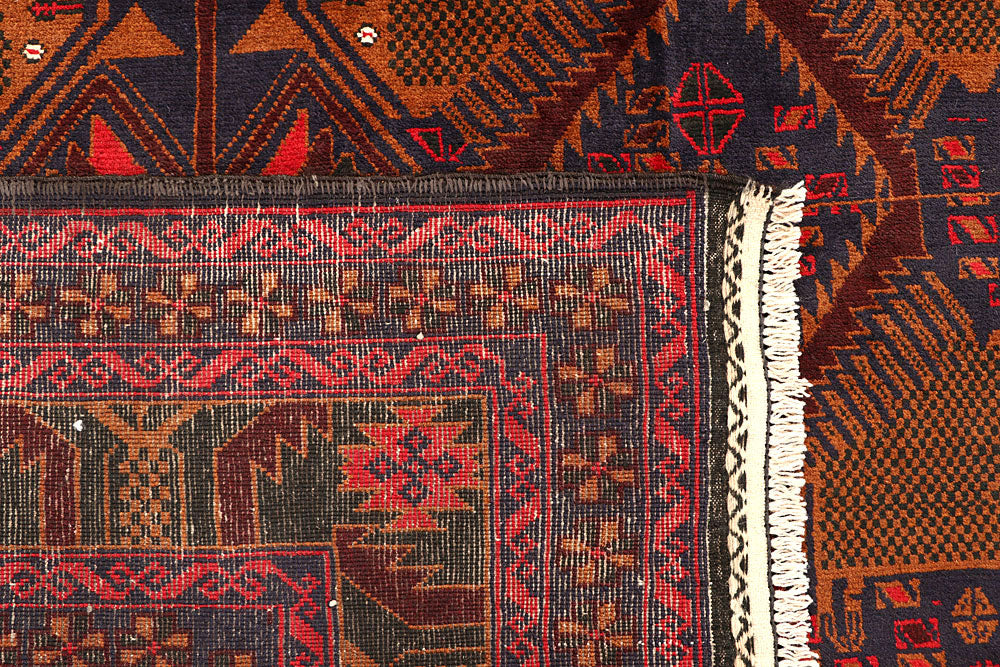 Multi Colored Baluchi 6' 9 x 10' - No. 61803 - ALRUG Rug Store