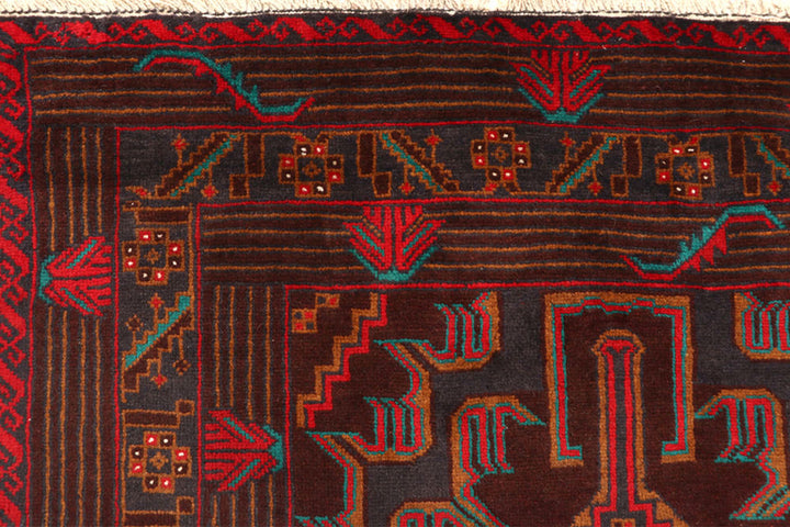 Multi Colored Baluchi 5' 11 x 9' 7 - No. 61804 - ALRUG Rug Store
