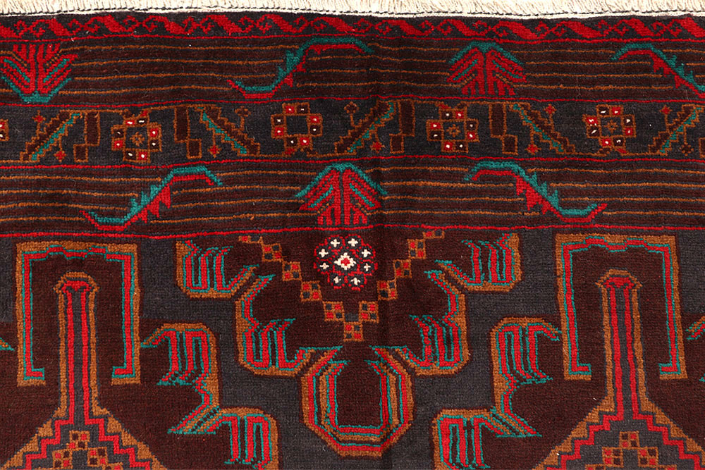 Multi Colored Baluchi 5' 11 x 9' 7 - No. 61804 - ALRUG Rug Store