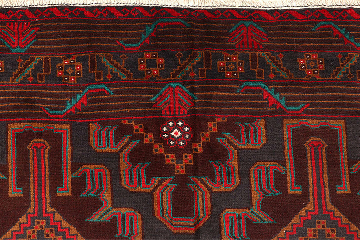 Multi Colored Baluchi 5' 11 x 9' 7 - No. 61804 - ALRUG Rug Store