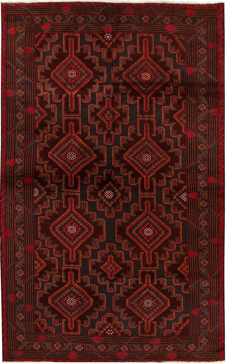 Multi Colored Baluchi 5' 11 x 9' 7 - No. 61804 - ALRUG Rug Store