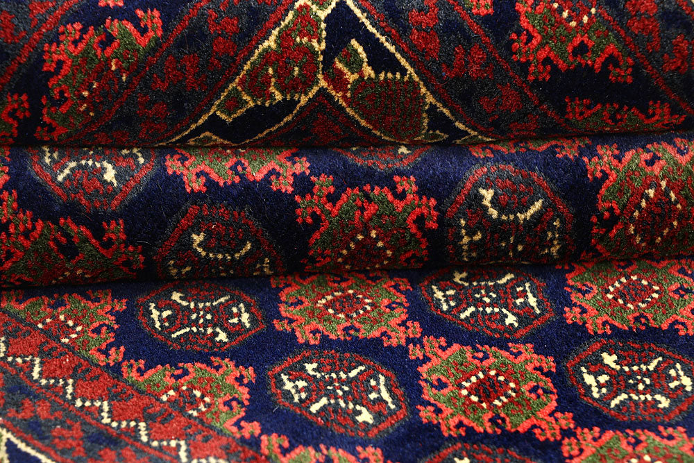 Multi Colored Baluchi 3' 3 x 4' 10 - No. 61807 - ALRUG Rug Store