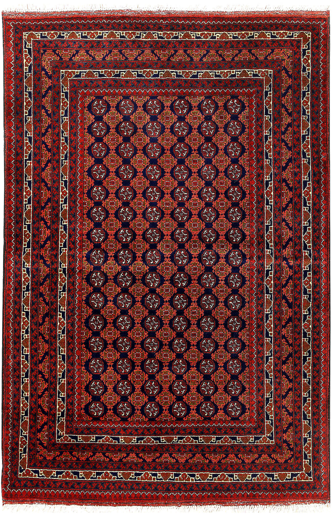Multi Colored Baluchi 3' 3 x 4' 10 - No. 61807 - ALRUG Rug Store