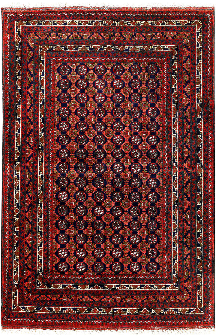 Multi Colored Baluchi 3' 3 x 4' 10 - No. 61807 - ALRUG Rug Store