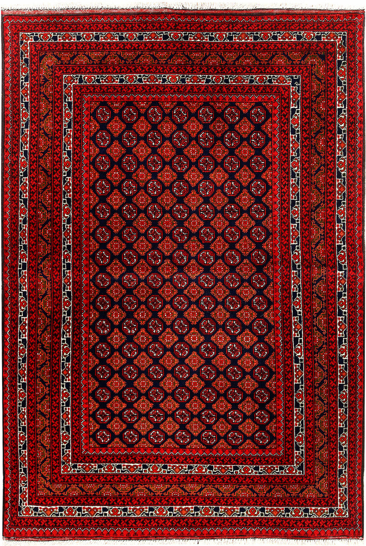 Multi Colored Baluchi 3' 5 x 4' 11 - No. 61809 - ALRUG Rug Store