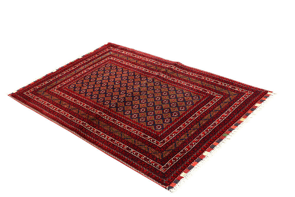 Multi Colored Baluchi 3' 4 x 5' 2 - No. 61814 - ALRUG Rug Store