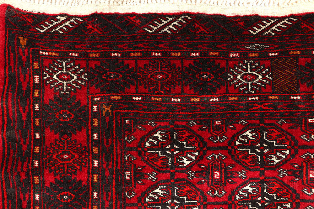 Firebrick Bokhara 3' 1 x 4' 7 - No. 61815 - ALRUG Rug Store