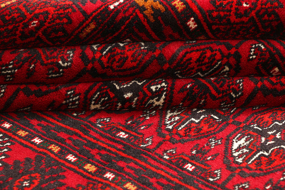 Firebrick Bokhara 3' 1 x 4' 7 - No. 61815 - ALRUG Rug Store