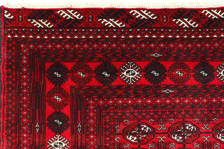 Firebrick Bokhara 4' 3 x 6' 6 - No. 61826 - ALRUG Rug Store