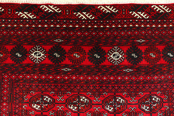Firebrick Bokhara 4' 3 x 6' 6 - No. 61826 - ALRUG Rug Store