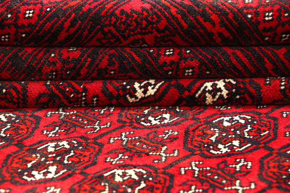 Firebrick Bokhara 4' 3 x 6' 6 - No. 61826 - ALRUG Rug Store