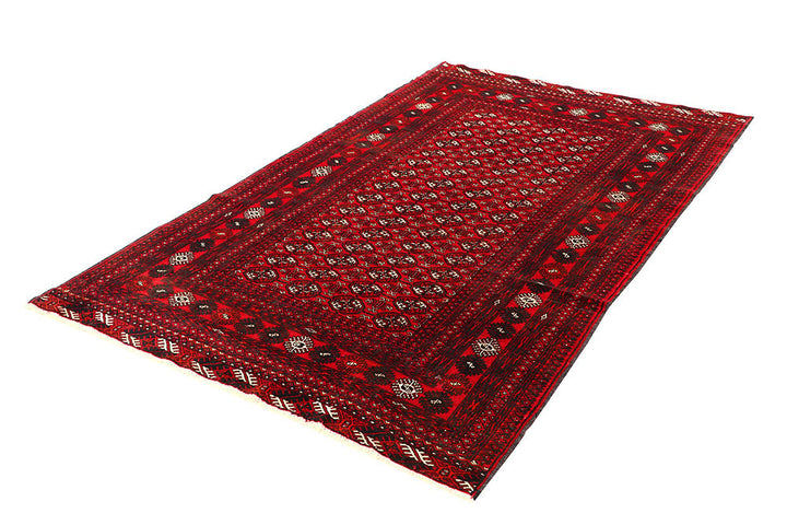 Firebrick Bokhara 4' 3 x 6' 6 - No. 61826 - ALRUG Rug Store