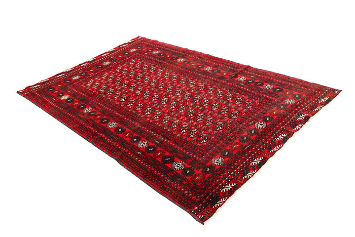 Firebrick Bokhara 4' 3 x 6' 6 - No. 61826 - ALRUG Rug Store