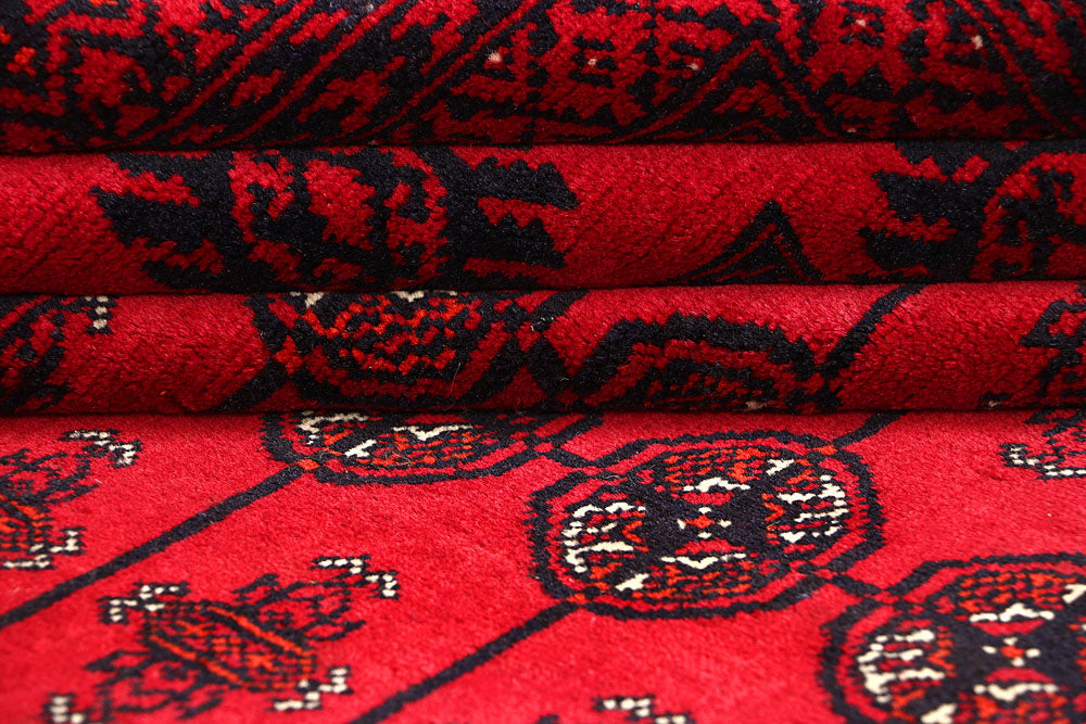 Firebrick Bokhara 4' 6 x 6' 2 - No. 61827 - ALRUG Rug Store