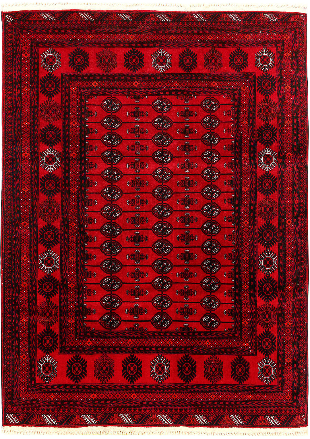 Firebrick Bokhara 4' 6 x 6' 2 - No. 61827 - ALRUG Rug Store
